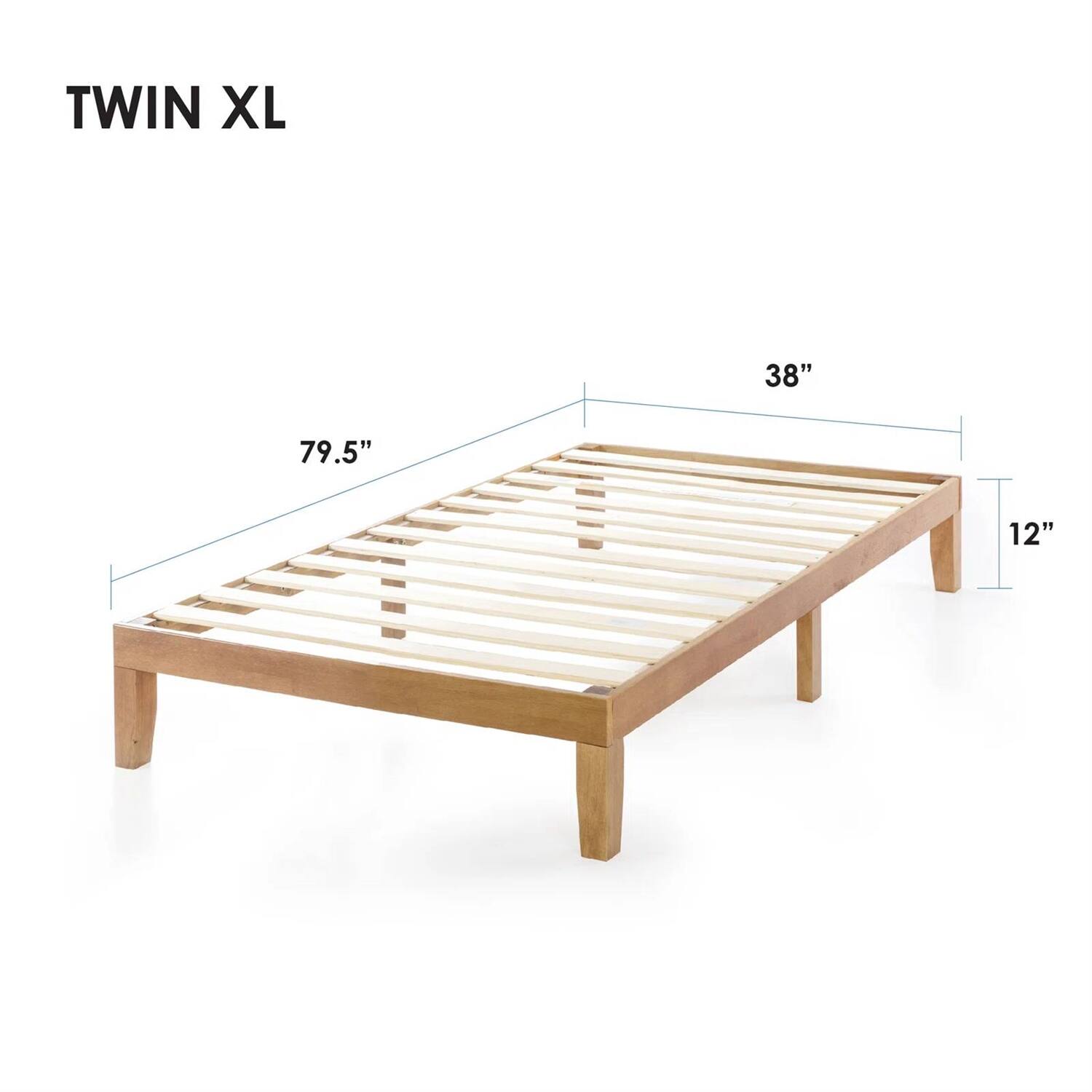 TWIN XL  
79.5" x 38" x 12"