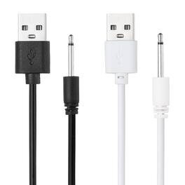 Unique Bargains - USB to DC Charging Cable, 2.6ft, 5V 1A, 2pcs - Ideal for Routers, Speakers, Cameras, and Other 5V Devices - Black/White