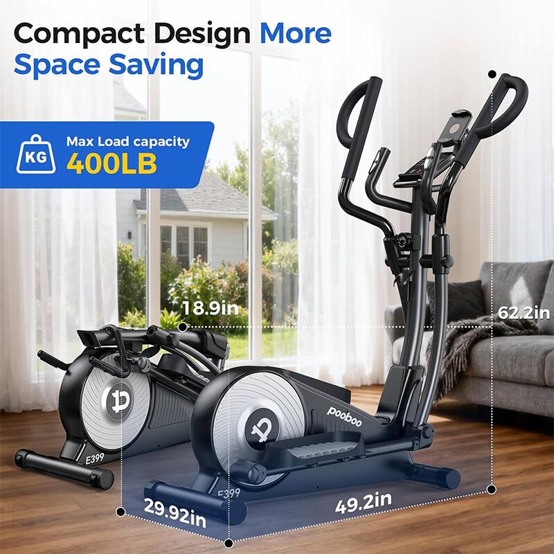 Compact Design More Space Saving  
Max Load capacity: 400LB  
Dimensions:  
- Width: 18.9in  
- Height: 62.2in  
- Depth: 49.2in  
- Length: 29.92in  
Model: E399  
Brand: pooboo