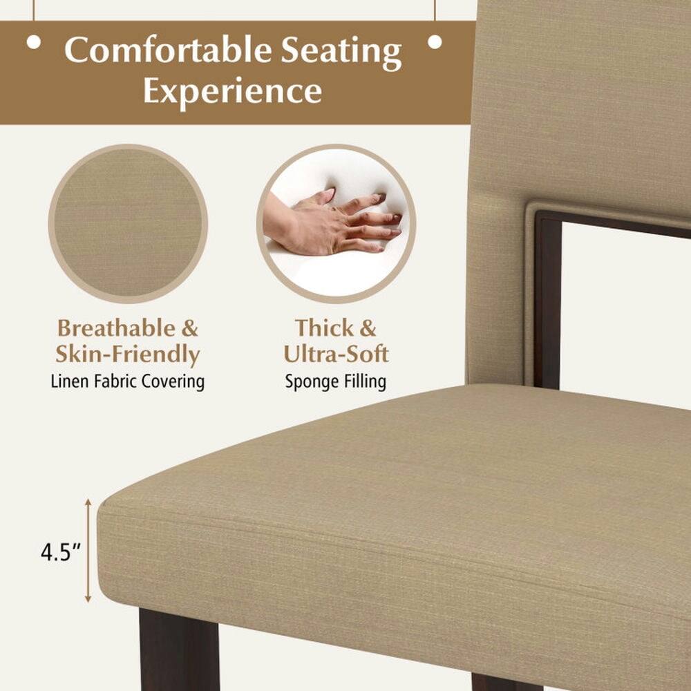Comfortable Seating Experience

- Breathable & Skin-Friendly Linen Fabric Covering
- Thick & Ultra-Soft Sponge Filling

4.5"