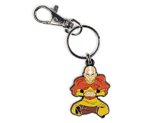 Front. SalesOne LLC - Avatar: The Last Airbender Aang Enamel Pendant Keychain - Orange.