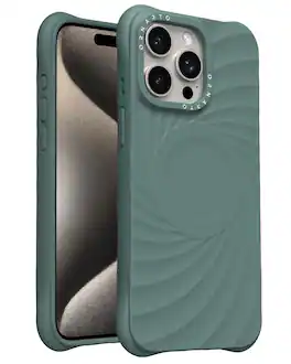 Ornarto - Vortuxe for Liquid Silicone iPhone 15 Pro Case 6.1", Drop Protection, Compatible with MagSafe - Pine Green