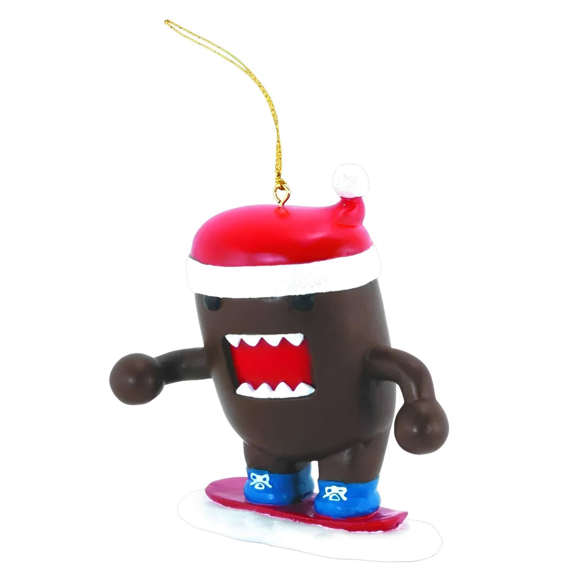 Front. Dark Horse Comics - Domo Holiday Ornament: Snowboarding Domo - Red.