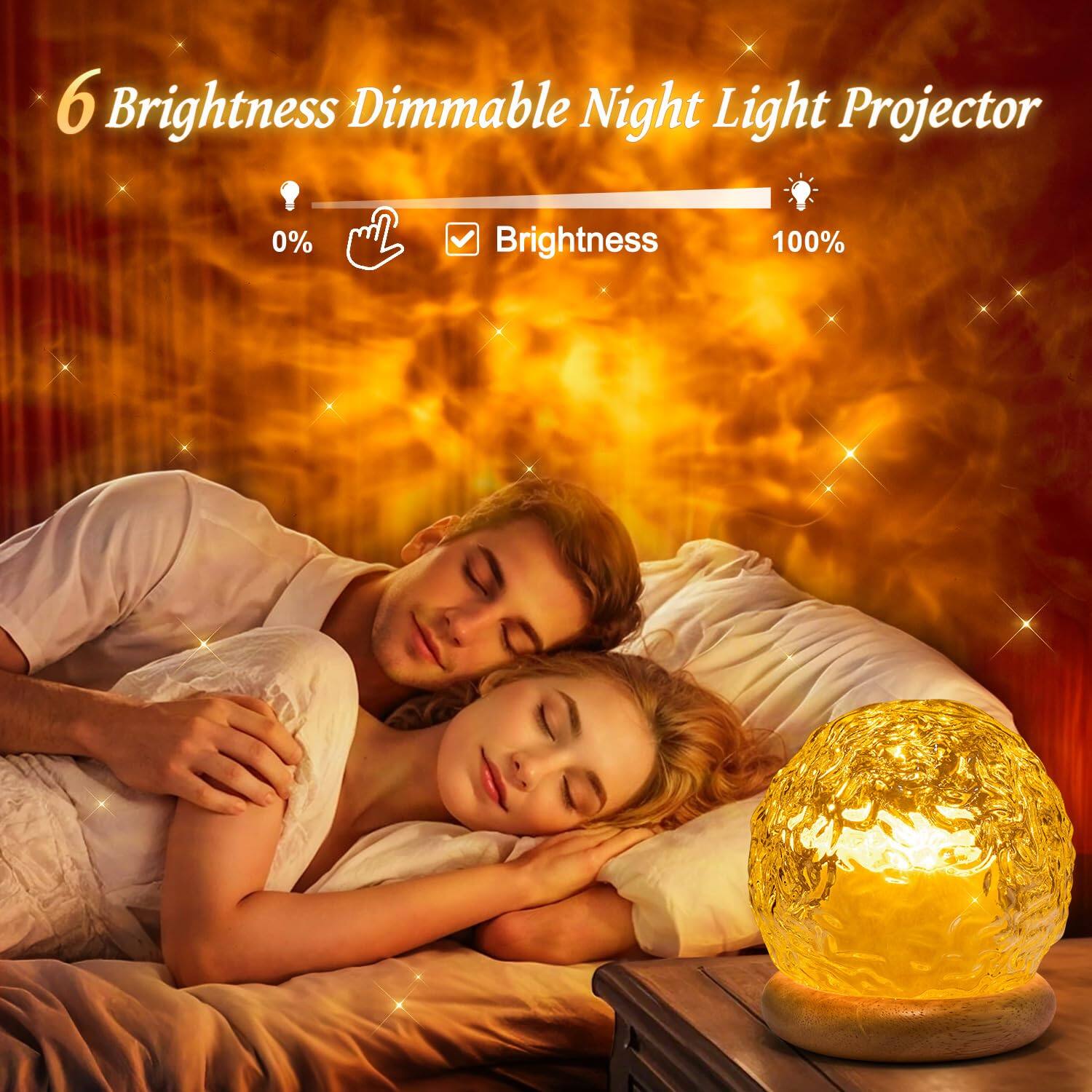 6 Brightness Dimmable Night Light Projector

0% Brightness 100%