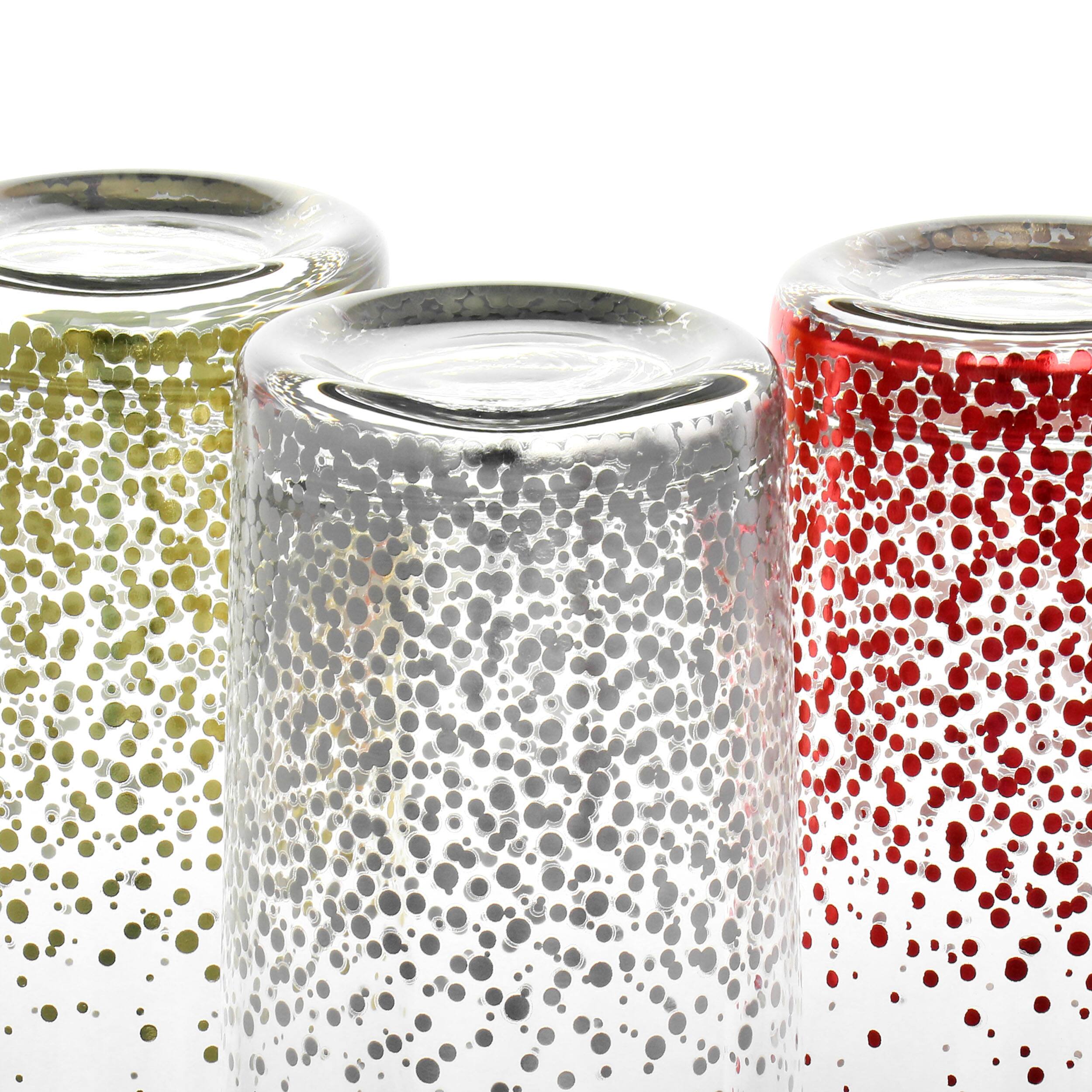 Alt View 5. Gibson - Laurie Gates California Designs Audrey Hill 6 Piece 16oz Glass Tumbler Set in Assorted Colors - Assorted.