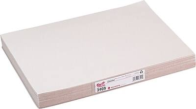 Front. Pacon - Pacon Newsprint Paper, 18" x 12", White, 500 Sheets/Pack (3409) - White.