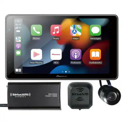 10:17 4G
Phone Music Maps Messages
Now Playing NEX Podcasts Audiobooks
Pioneer SiriusXM CONNECT SXV300 VEHICLE TUNER
SiriusXM