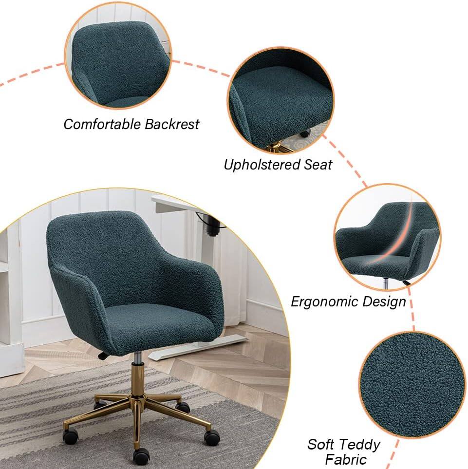 Comfortable Backrest  
Upholstered Seat  
Ergonomic Design  
Soft Teddy Fabric