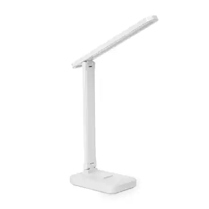 Front. Cluzine - Foldable LED Desk Lamp, 3 Color Modes, Stepless Dimming, with Phone Stand for Study & Office.
