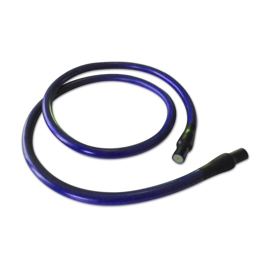 Front. Amber Sporting Goods - IronCompany Prism Fitness 20lb Resistance Cable, Durable Rubber Cables Perfect for Exercising and Stretching - Purple.