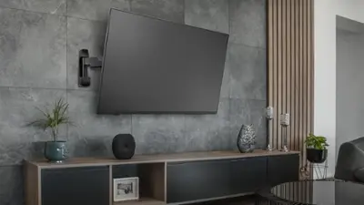 Rocketfish™ - Full-Motion TV Wall Mount for Most 32”-55” TVs - Black