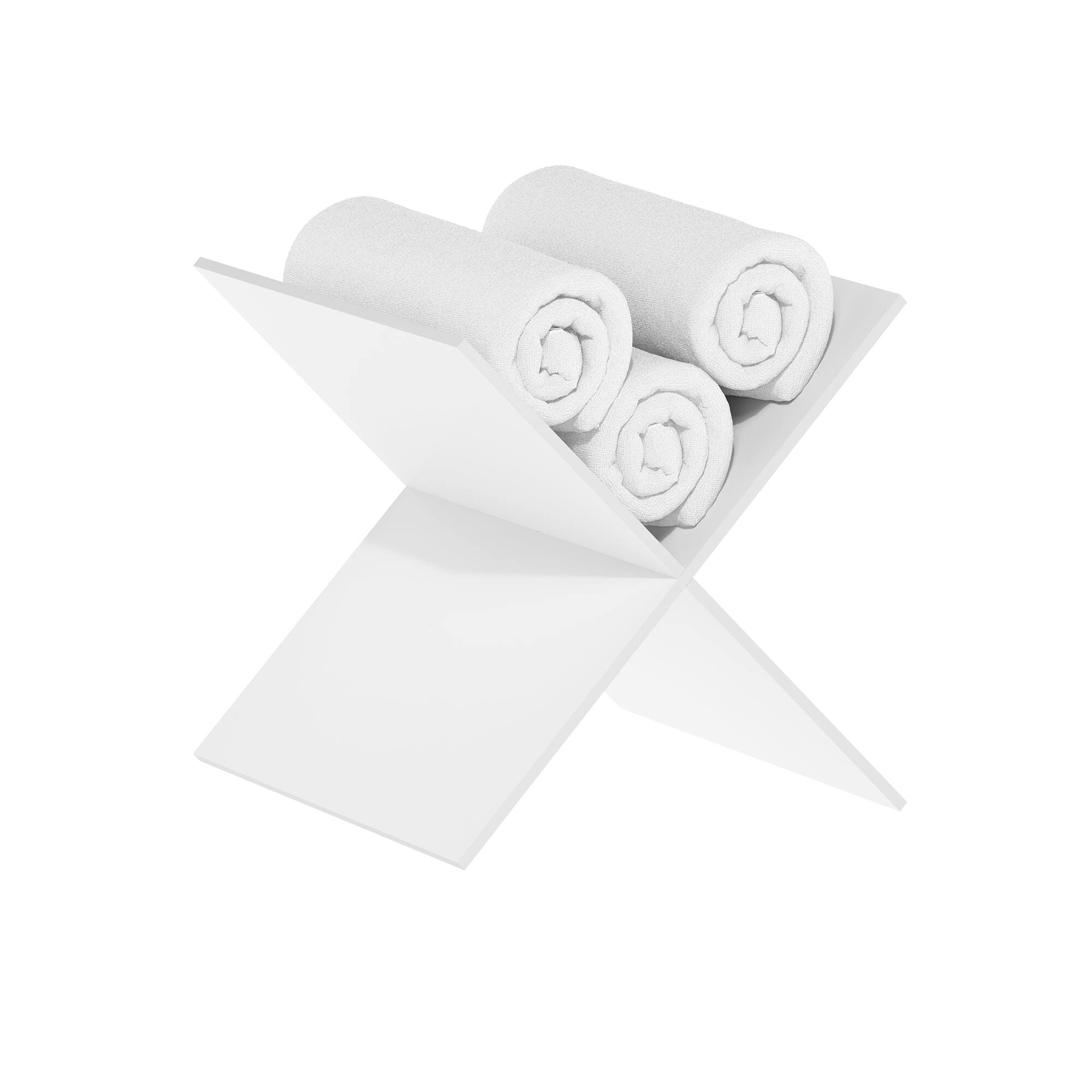 Alt View 3. Furinno - Cubicle X-Shelf Cube Organizer Insert - White.