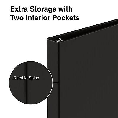 Extra Storage with Two Interior Pockets  
Durable Spine