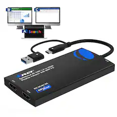 The corrected text is:
"Search to HDMI PD 3.0 90W RCI 4K USB with SplitXtend Adapter OUT1 Display SX-2C4K-85 SplitXtend OUT2 PO3.0"