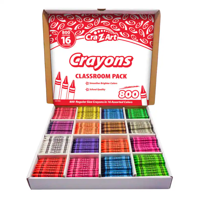 Cra Z Art Crayon Classroom Pack, 16 Color, Box of 800 884920740044 ...