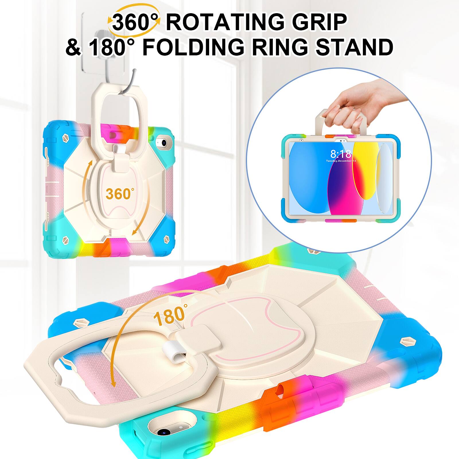 360° ROTATING GRIP & 180° FOLDING RING STAND

8:18 Tuesday, December 4