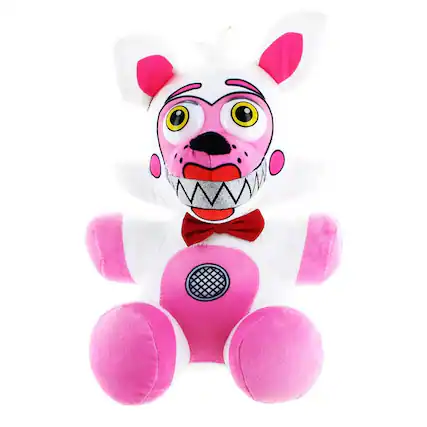 Front. Chucks Toys - Five Nights at Freddys Sister Location 18 Inch Plush | Foxy - Pink.