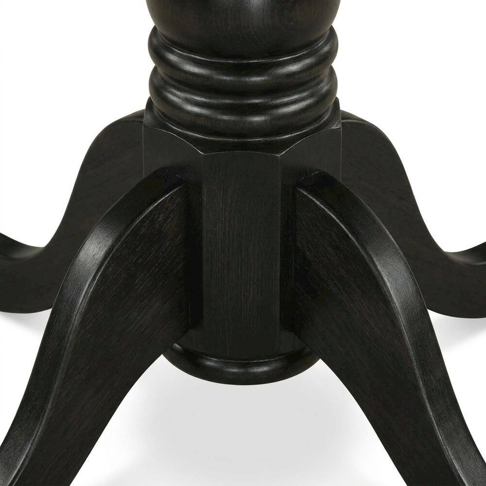 Left. FurniFact - Solid Wood Round Kitchen Table & Chairs 3-Piece Dining Set - Multi-Color.
