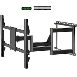 Dazzed Corner - Long Arm TV Wall Mount for 32–84 in. TVs, 30 in. Extension, VESA 600x400mm - Black