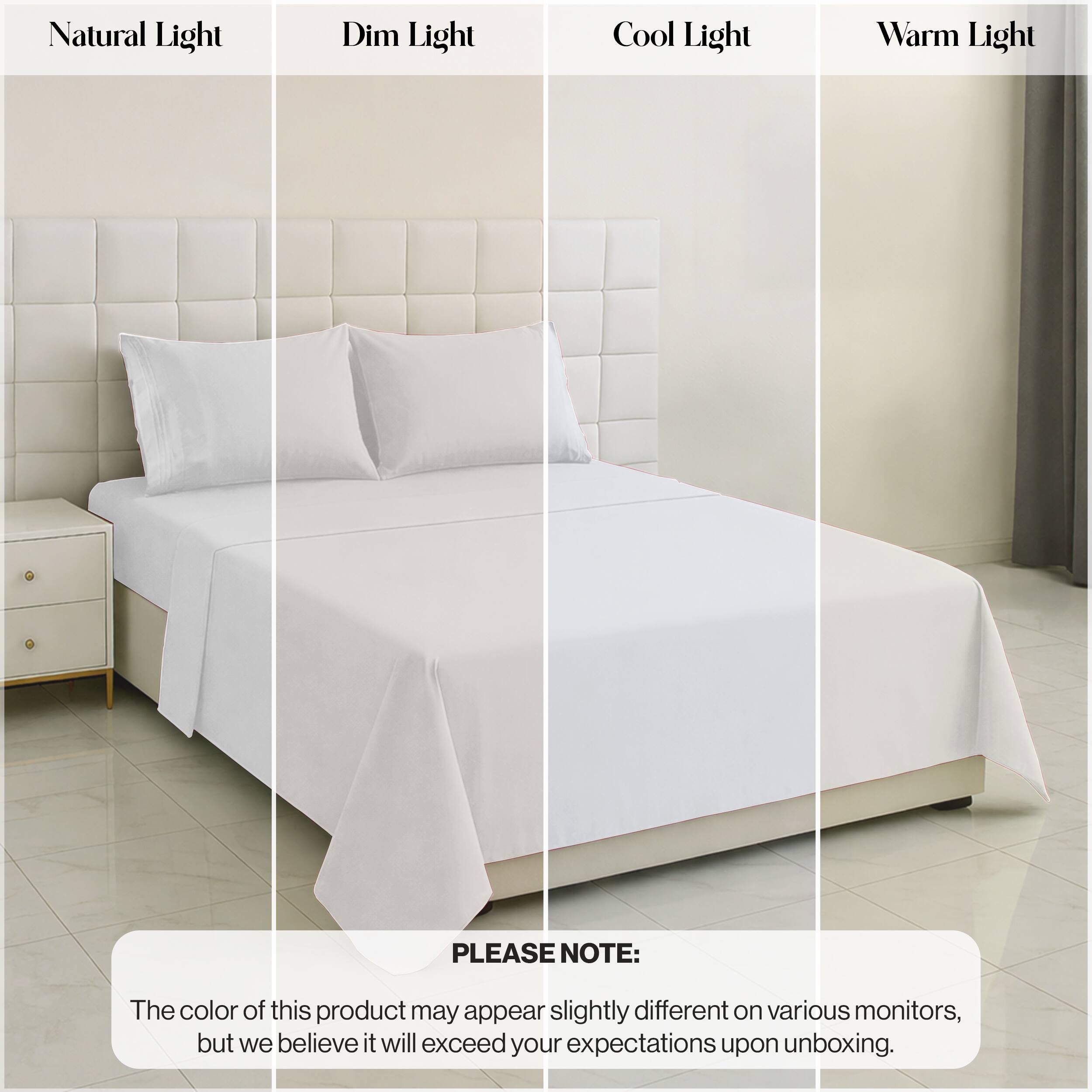 Natural Light  
Dim Light  
Cool Light  
Warm Light  

PLEASE NOTE:  
The color of this product may appear slightly different on various monitors, but we believe it will exceed your expectations upon unboxing.