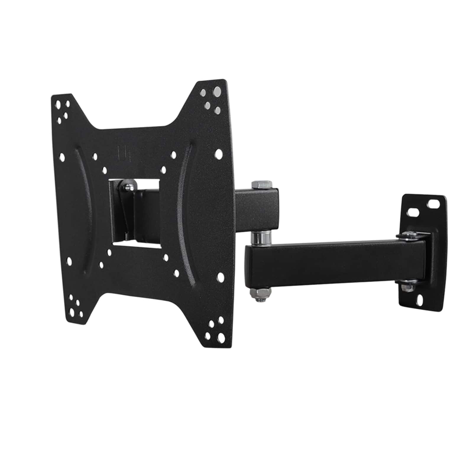 Front. MegaMounts - MegaMounts Full Motion, Tilt and Swivel Single Stud Wall Mount for 17- 42 Inch  LCD, LED, and Plasma Screens - Black.