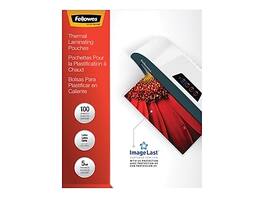 Fellowes - ImageLast Thermal Laminating Pouches, Letter Size, 5 Mil, 100/Pack - Clear