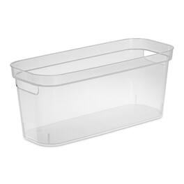 Sterilite - 6.25x6.25x15 In Narrow Storage Bin w/ Carry Handles, Clear (24 Pack)