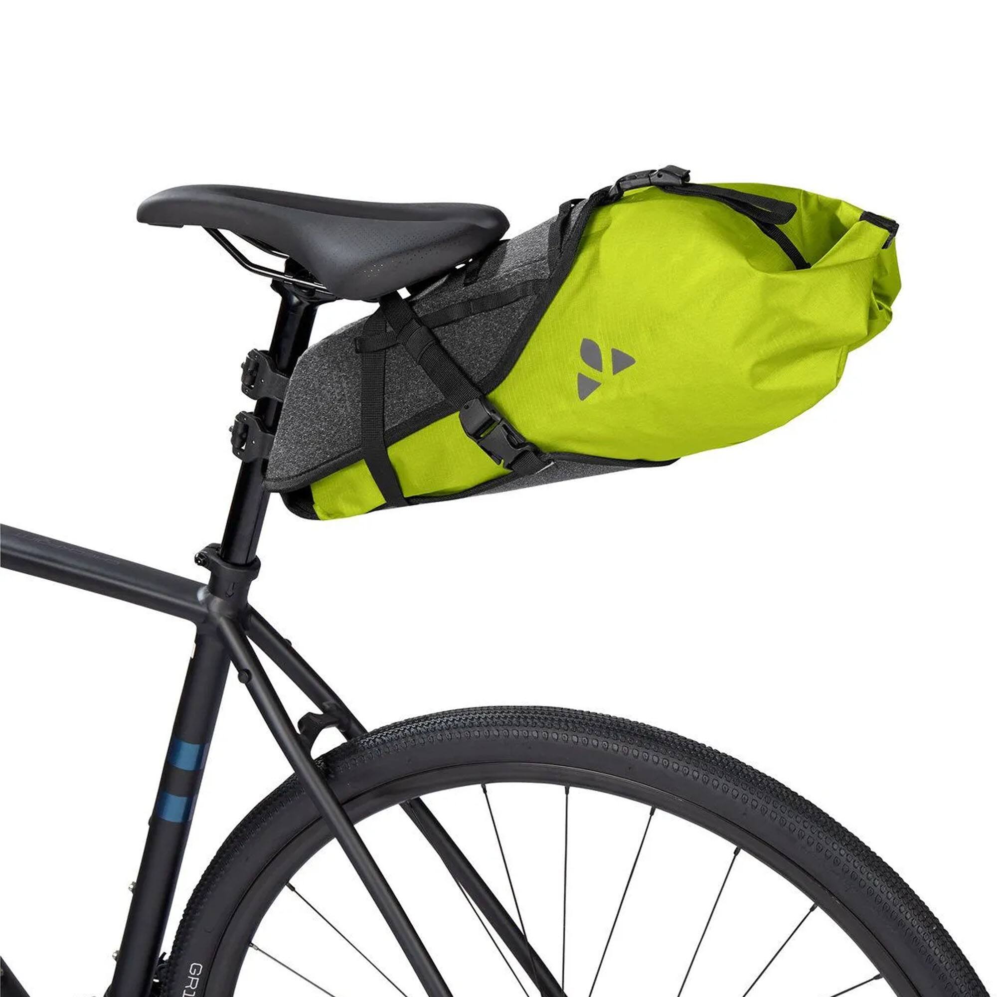 Alt View 4. VAUDE - Vaude Trailsaddle II Waterproof Bikepacking Saddle Bag - Bright Green/Black - Bright Green/Black.