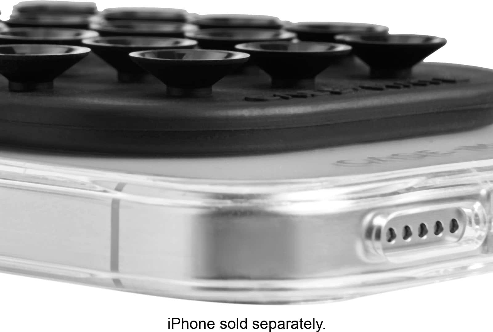 The text on the image reads, "iPhone sold separately."