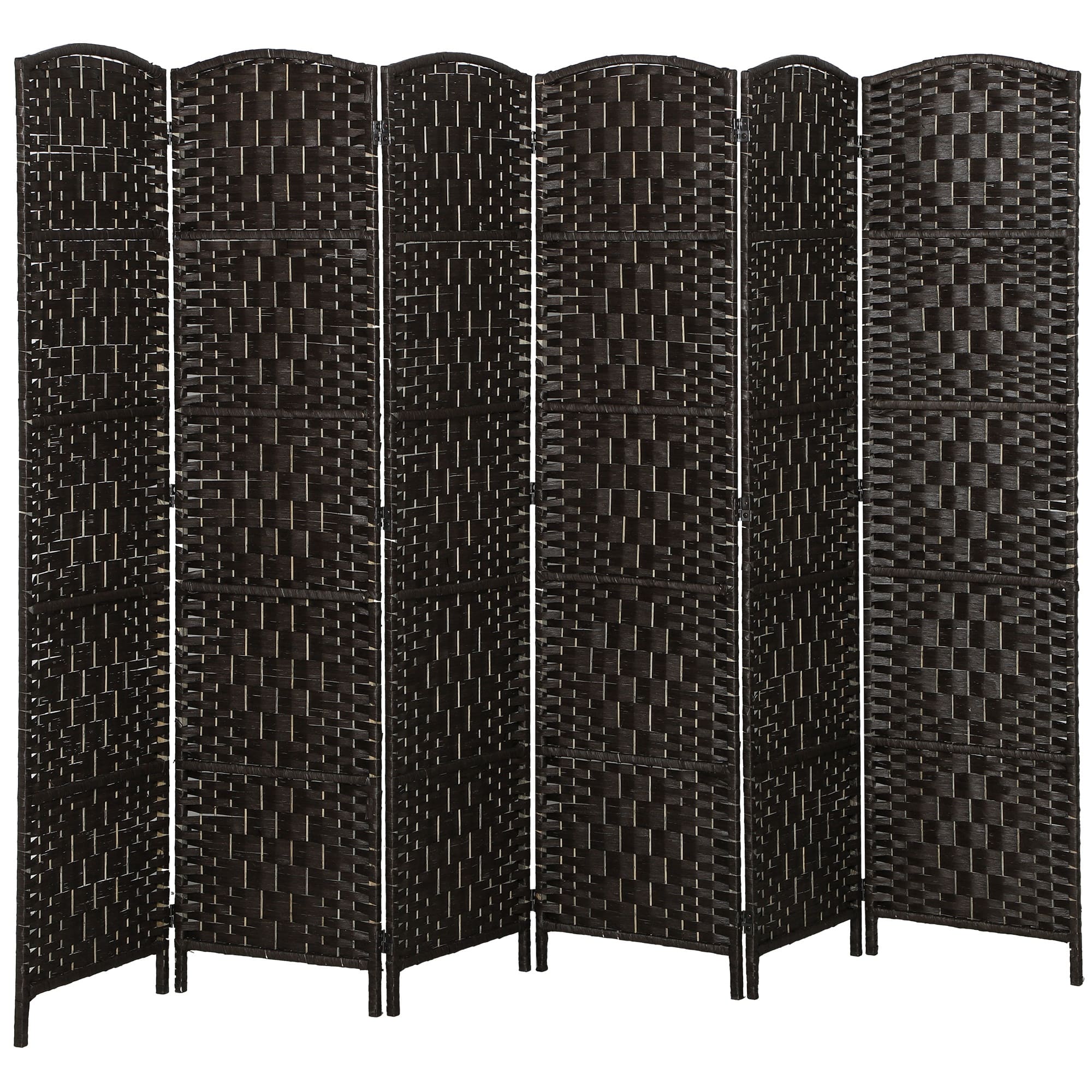 Homcom - Divider, 6 Panel Folding Privacy Screen - Coffee price history on PriceWatchPro