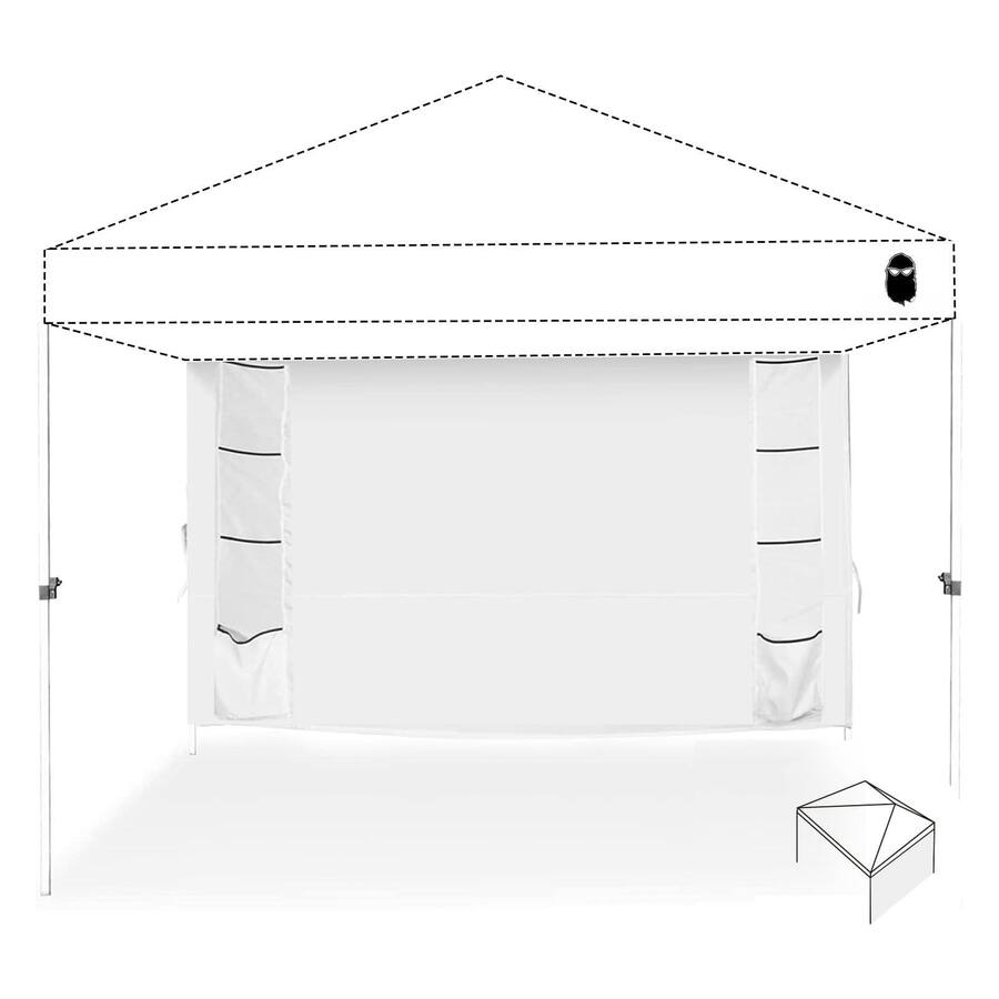 Function Canopy Paradigms Interiors Sunshade Sidewall With Storage Net Bag For Pop Up ...