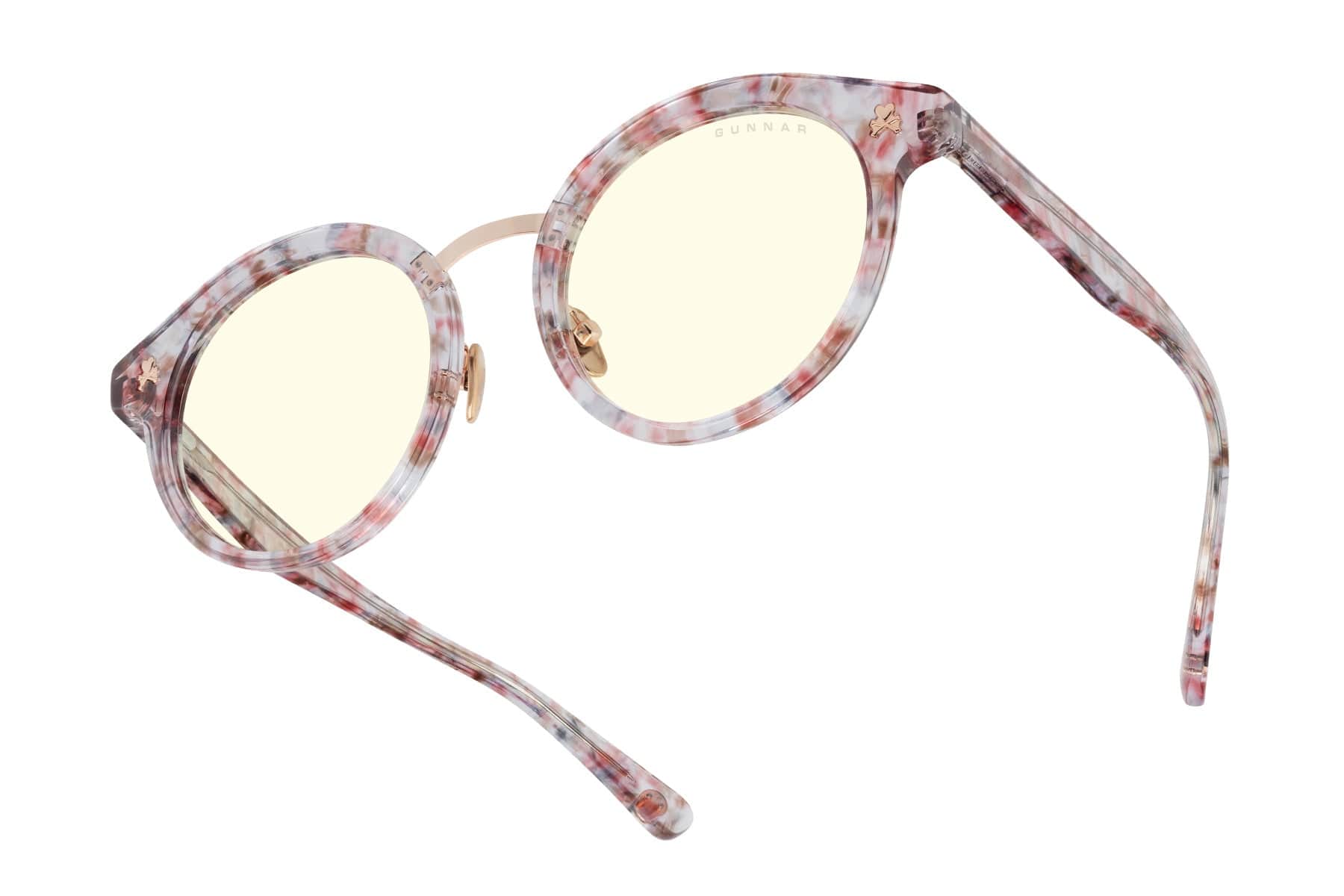 GUNNAR - Computer Glasses - tokidoki Flower Power, Clear Lens - Blue Light Blocking, Relieve Dry Eye - Pretty in Pink