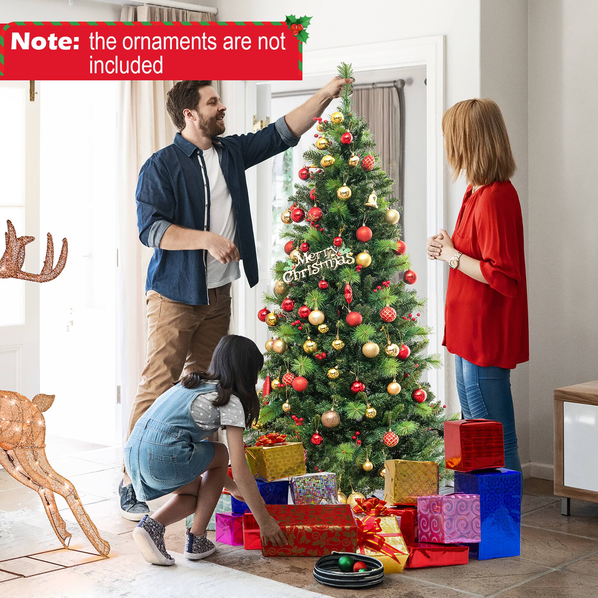 Note: the ornaments are not included

Merry Christmas