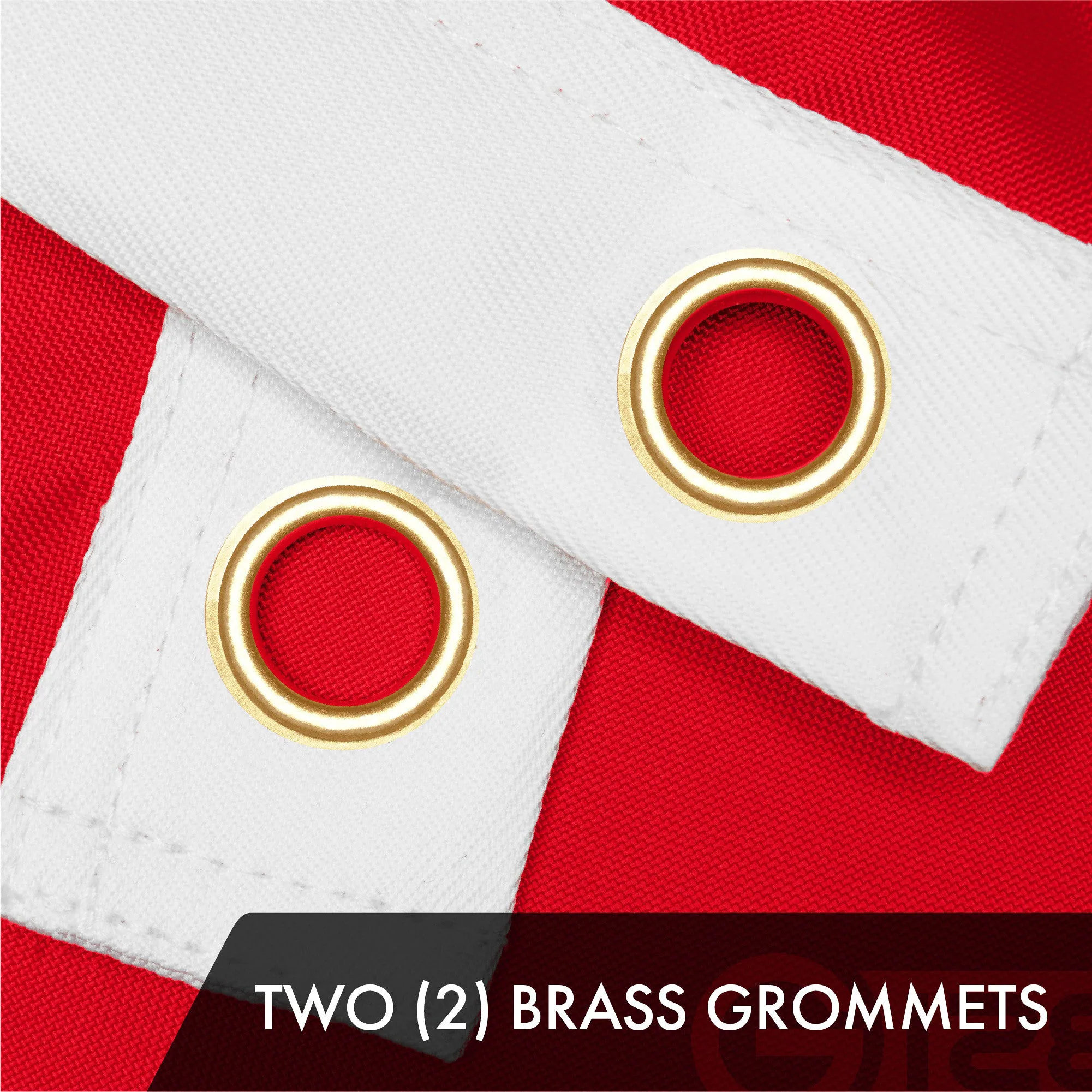 TWO (2) BRASS GROMMETS