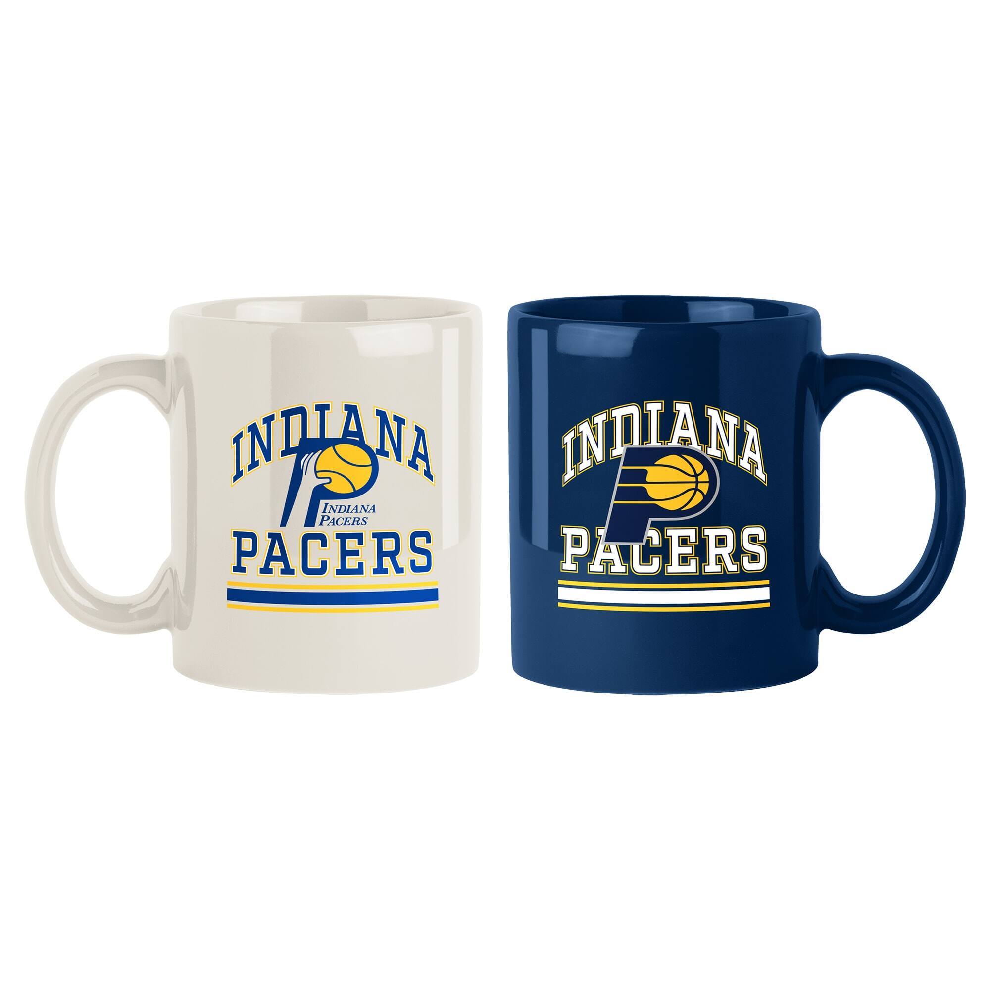Logo Brands - Indiana Pacers 15oz. Current & Throwback Mug Set - Multicolor price history on PriceWatchPro