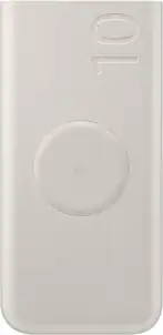 Samsung - 25W 10,000mAh Battery Pack Wireless Charger, Super Fast Charging w/ 2 Ports for Galaxy Phones, Buds and More, 3A - Beige