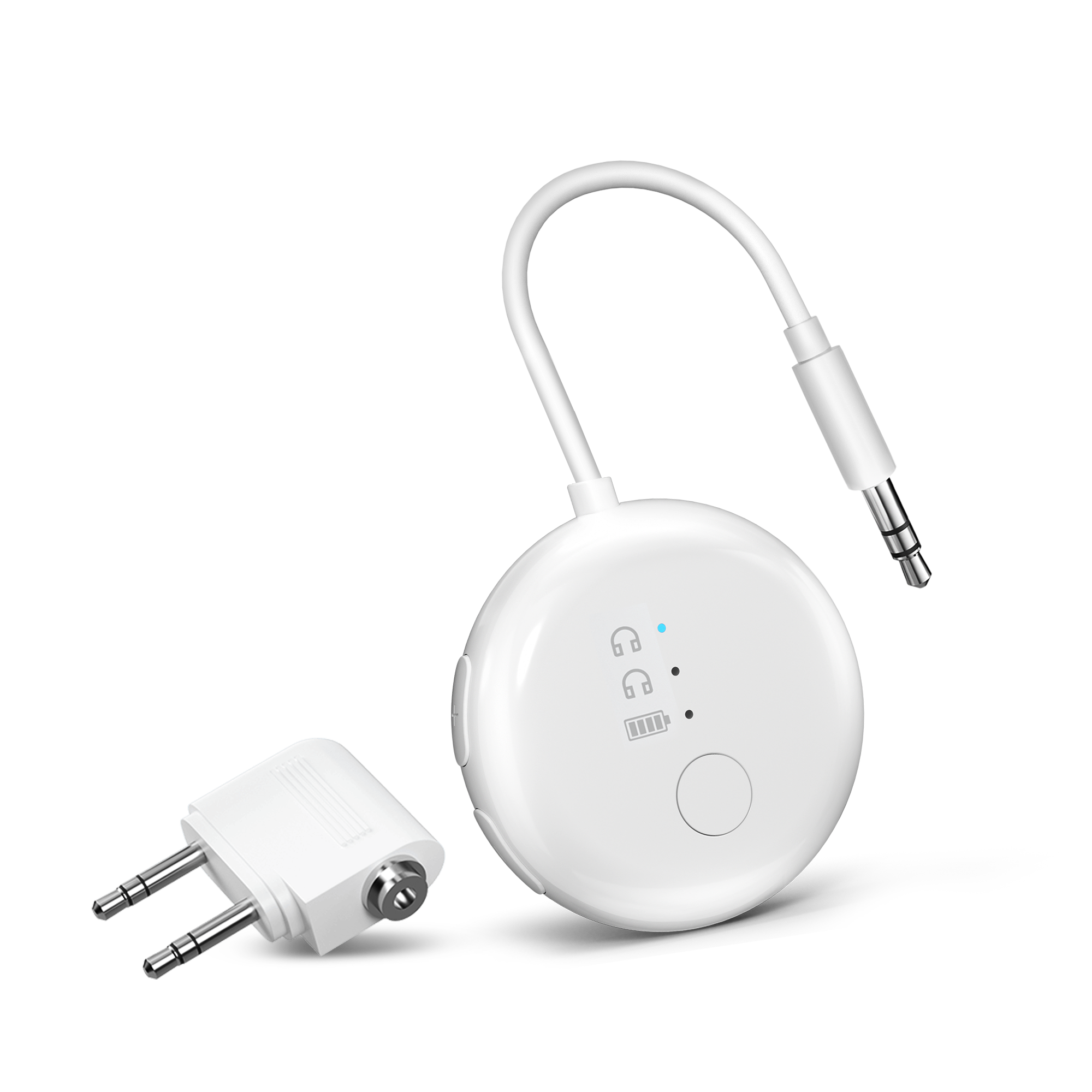 Avantree - SoundJet R1 – 25Hr Airplane Bluetooth Adapter for All AirPods (Pro/Max)