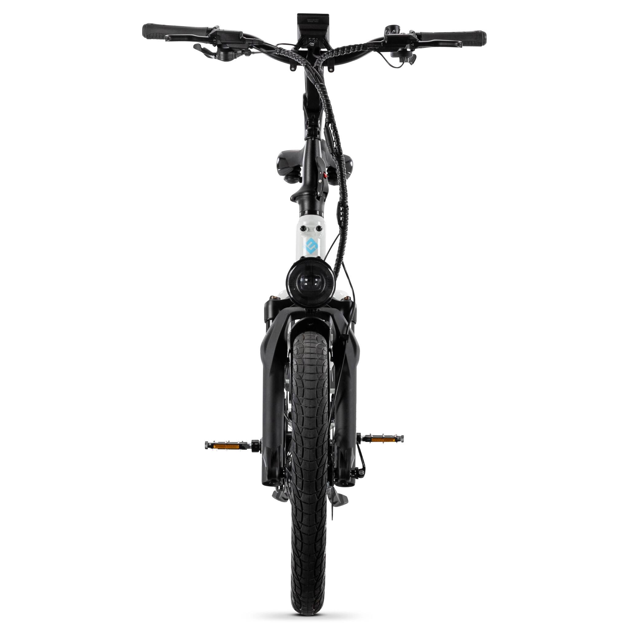 Alt View 7. Lectric eBikes - XPedition2 Dual-Battery eBike (Max 120mi/28mph) + XL Pannier Bags/Orbitor/Headlight/Running Boards/Seat Post/Cushions - Stratus White.
