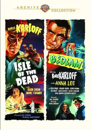 Front. Isle of the Dead/Bedlam - DVD.