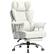 Front. GTPlayer - 400lbs Heavy Duty Computer Chair Faux Leather Comfortable Ergonomic Gaming Chair with Soft Armrests,Warmwhite - Warmwhite.