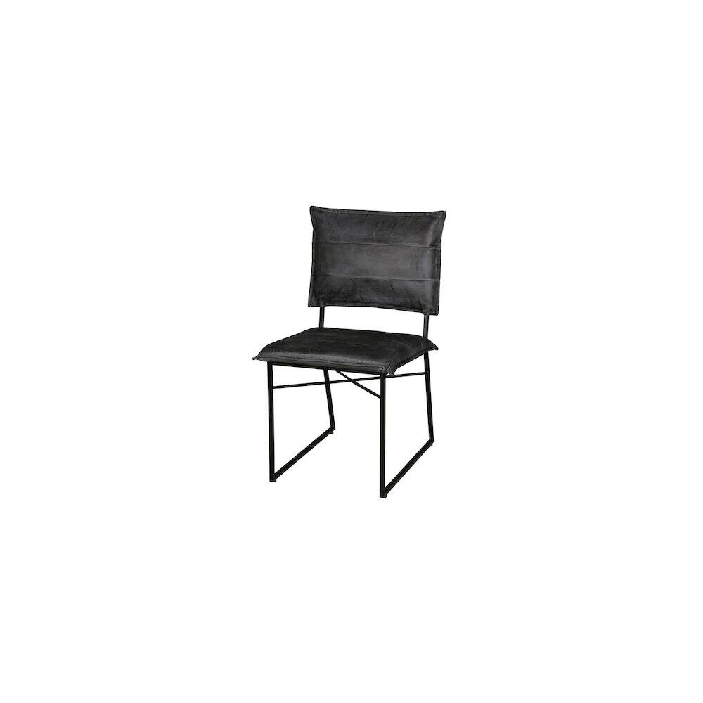 Alt View 1. Porter Designs - Malin Top Quality Leather Dining Chair - Gray.