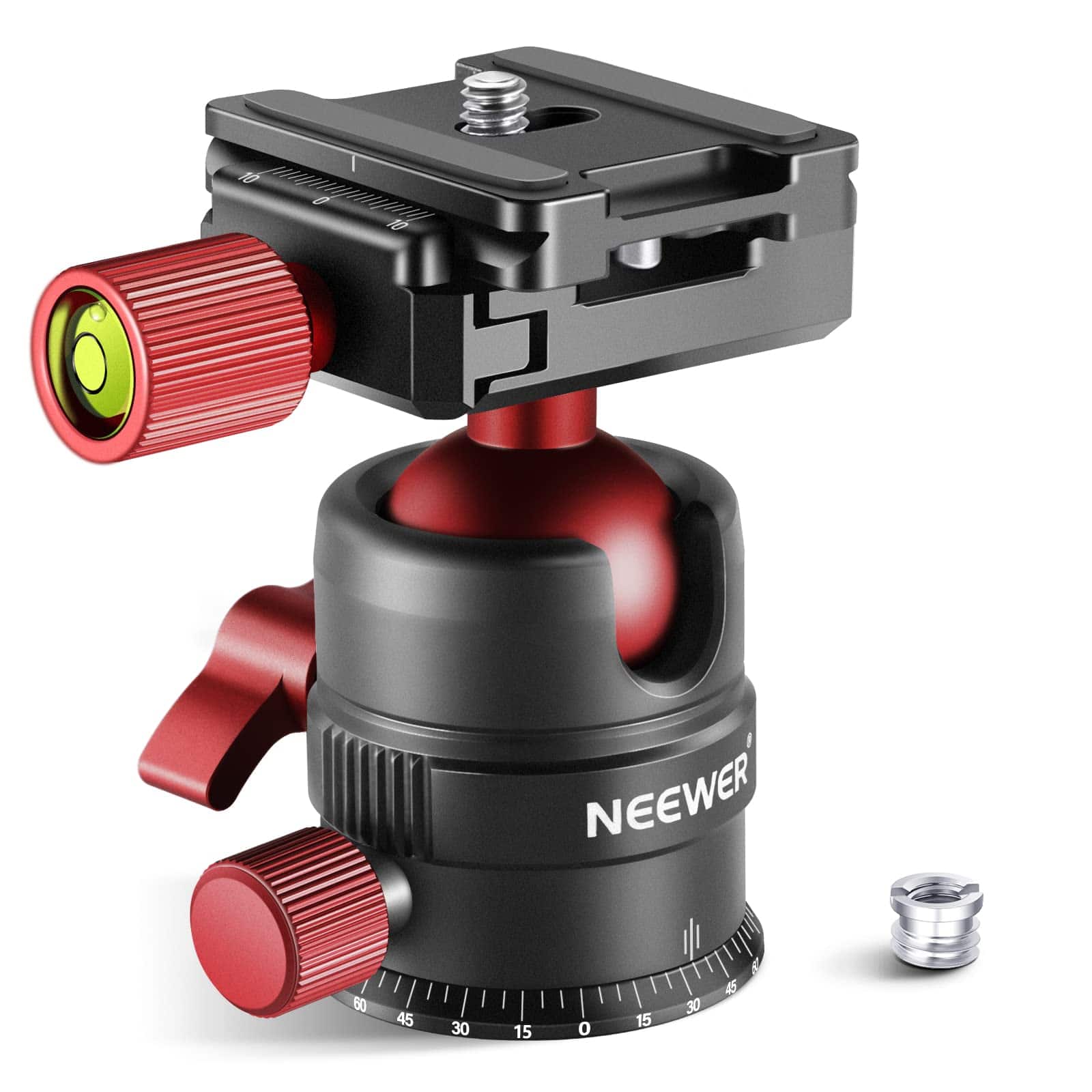 Neewer - 360° Panoramic Ball Head with Quick Shoe Plate, 11lb Load, GM28