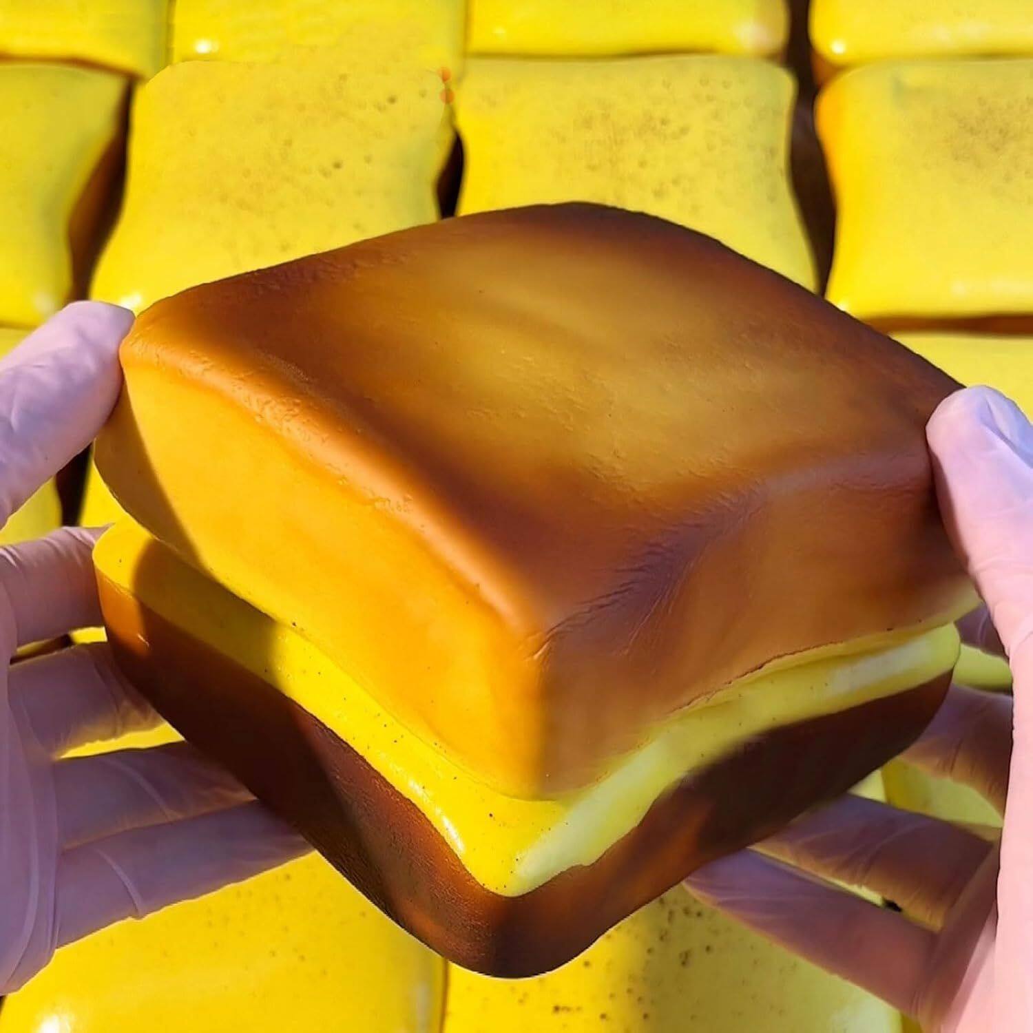 Left. Link - Link Bread Butter Squishy,Slow Rising Squishy - Yellow.
