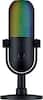 Front. Razer - Seiren V3 Chroma Wired Supercardioid Condenser USB Microphone with 32-Bit DSP - Black.