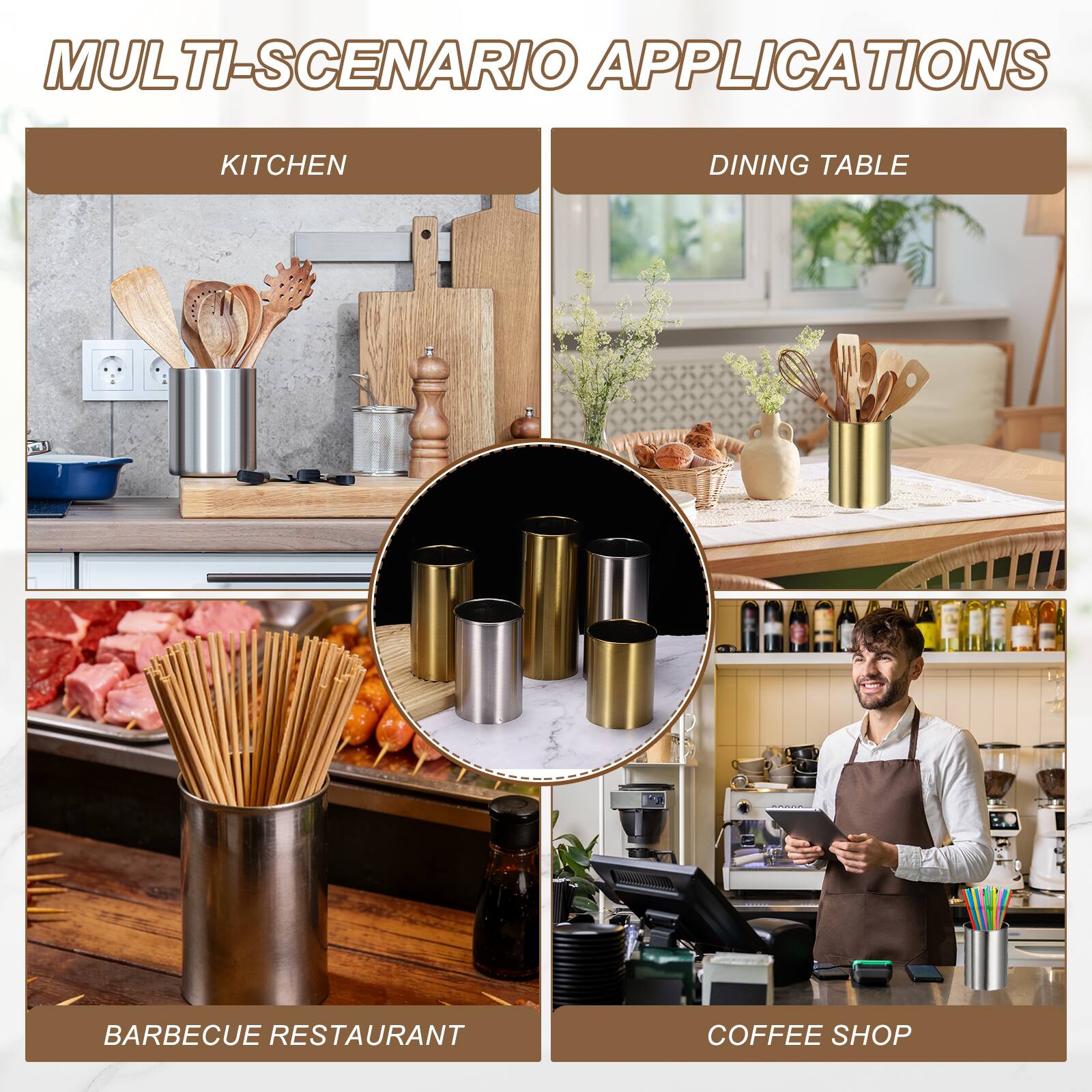 MULTI-SCENARIO APPLICATIONS

KITCHEN

DINING TABLE

BARBECUE RESTAURANT

COFFEE SHOP
