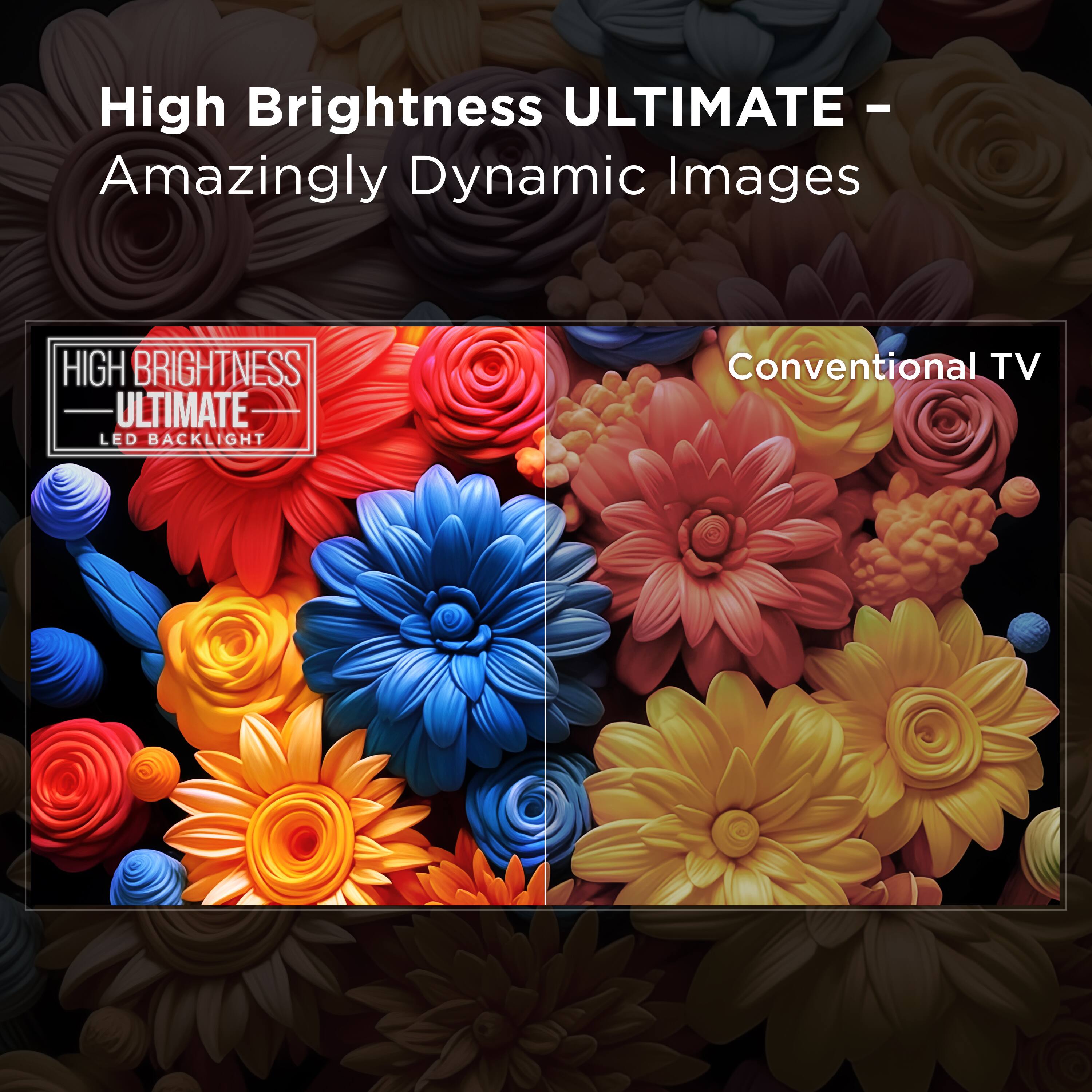 High Brightness ULTIMATE - Amazingly Dynamic Images Conventional TV