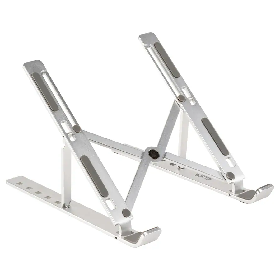 Compact Support Stand Allsop Compact Aluminum Laptop Stand Silver 32626 - Best Buy
