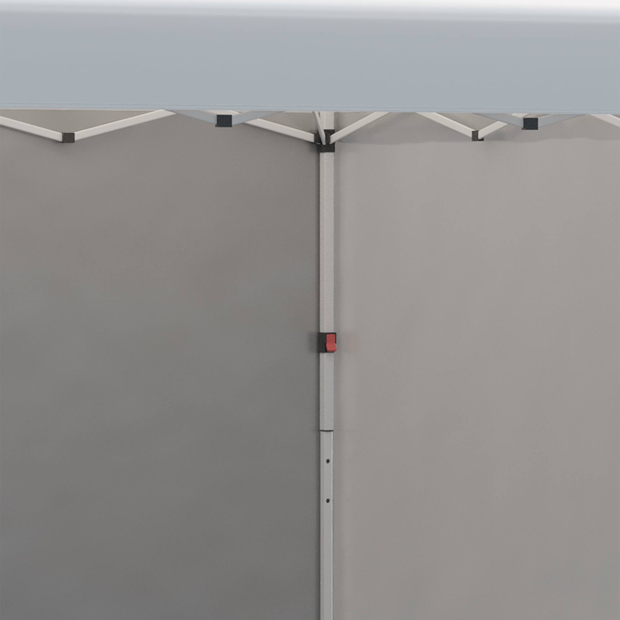 Alt View 8. Outsunny - 10' x 10' Pop Up Canopy Tent with 3 Sidewalls, Leg Weight Bags and Carry Bag, Height Adjustable - Cream White.