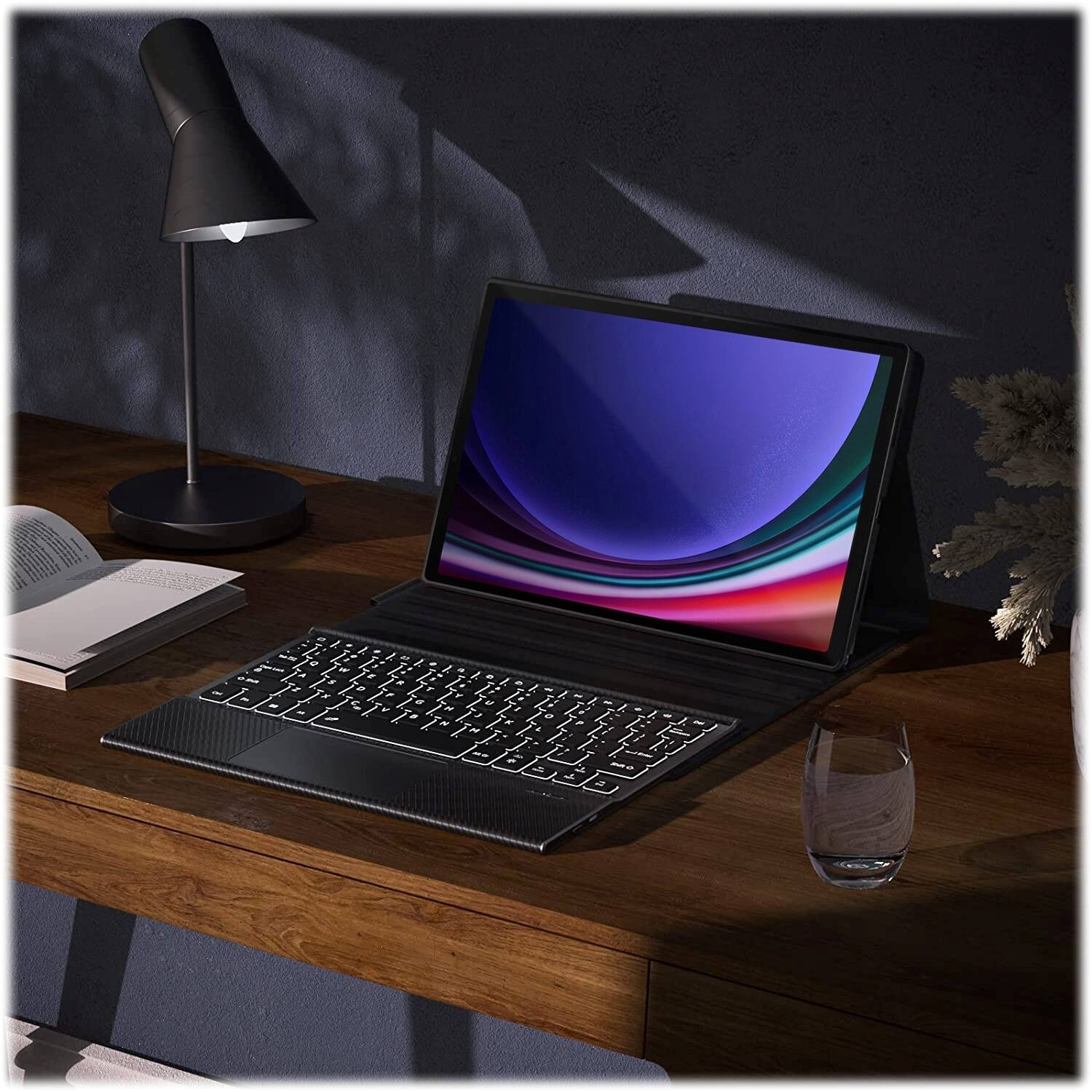 Alt View 17. SaharaCase - Keyboard Case with TrackPad for Samsung Galaxy Tab S10+, Tab S9+, and Tab S9 FE+ - Black.