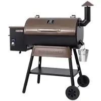 Z GRILLS - Grill Elite 549 sq. in. Pellet Grill and Smoker with 2 Meat Probes, LCD Controller, Auto Temperature Control - Bronze - Front_Zoom